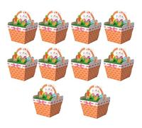 Easter Candy Paper Box - 10 Piece Empty Treat Containers with Bunny Design for DIY Sweets | Works with Home, Office, School, Festival Parties, Family Nights, and Themed Gatherings for Kids and Adults