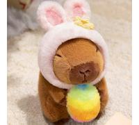 Easter Capybara Plush Toy | 20cm Easter Egg Capybara Soft Toy | Cute Bunny Capybaras Stuffed Animal Doll with Easters Eggs | Rabbit Capybaras Cuddly Toys Animal Doll for Kids, Girls & Boys Gift