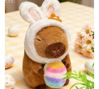 Easter Capybara Plush Toy | 20cm Easter Egg Capybara Soft Toy | Cute Bunny Capybaras Stuffed Animal Doll with Easters Eggs | Rabbit Capybaras Cuddly Toys Animal Doll for Kids, Girls & Boys Gift