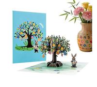 Easter Card 3D - Rabbit Paper Souvenir Holiday Egg Greeting Card with Sincere Message | Handmade Gift for Husband, Girlfriend, Mother, Father, Teachers, Friends, Wife Of The