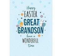 Easter Card, Happy Easter Great Grandson - 8 x 6 inches - Regal Publishing