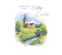 Easter Card, Open Wishing You a Very Happy Easter - 8 x 6 inches - Regal Publishing