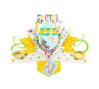 Easter Card Son & Fiancee Happy Easter Decorated Egg Pop Up Easter Card POP010EC19