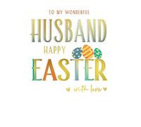 Easter Card, To My Wonderful Husband - 8 x 6 inches - Regal Publishing
