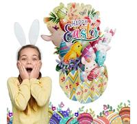 Easter Cards | 3d Spring Holidays Thanks Notártte - Easter Eggs Bunny Greeting Card With Envelope For Kids, Adults, Daughter