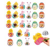 Easter Cards for Kids - Portable Cards to Swap 17x12x0.1cm, Happy Bunny Candy Holder Notes, Classroom Party Reward Supplies | Colorful Greeting Set p