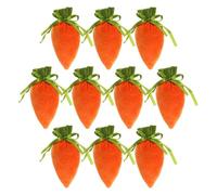 Easter Carrot Bags - 7.9 X 4.7 Inches Cartoon Carrot Drawstring Easter Bags | Spring Basket Stuffers, Egg Hunt Activity, 10x Candy Goody Bags Party Supplies for Boys Girls