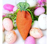 Easter Carrot Gift Bags, Fabric Carrot Shaped Drawstring Gift Bags, Candy Treat Bag for Spring Basket Stuffers Egg Outdoor Party Favor Supplies (1pc 1pcs)