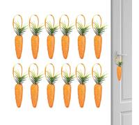 Easter Carrot Hangable Decorations | Foam Glitter Artificial Carrots | 12x Artificial Carrots Ornaments for Spring Easter Decorations