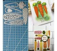Easter Carrot Rabbit Bunny Egg Metal Die Cuts,Spring Sunflower Frame Leaf Cutting Dies Cut Stencils for DIY Scrapbooking Album Decorative Embossing Paper Dies for Card Making