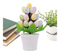 Easter Centre for Table Decorations | Festive Spring Egg Tree | Miniature Tree with Hanging Eggs and Floral Accents | Holiday Tabletop Display for Seasonal Parties and Spring Decor for Spring