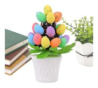 Easter Centre for Table Decorations | Festive Spring Egg Tree | Miniature Tree with Hanging Eggs and Floral Accents | Holiday Tabletop Display for Seasonal Parties and Spring Decor for Spring