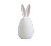 Easter Ceramic Rabbit Figurines, Spring Decorations, White Bunny Figurine, Ceramic Rabbit Figurines for Desktop Home Office Decor Collectible Holiday Craft Ornament (A)