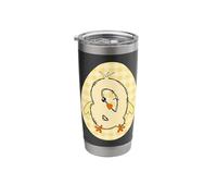 Easter Chick Alphabet Letter Q Spring Graphic Stainless Steel Insulated Tumbler