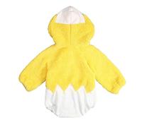 Easter Chick Baby Bodysuit - Long Sleeve Cute Animal Romper, Soft Outfit with Snap Closure, for Infant Boys, Holiday Photoshoot, Yellow#Z