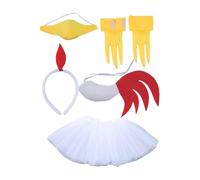 Easter Chick Costume Set, Animal Chick Costume Set, 3D Easter Chick Children's Costume Animal Costume | Ears Headband Tail Costume Set Costume Accessories for Christmas and Cosplay