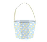 Easter Chick Pastel Blue Printed Cardboard Bucket 17cm