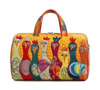 Easter Chick Pattern Quilted Tote Bag for Women, Quilted Duffle Bag, Lightweight Portable Quilted Bag, Multi-use Weekender Travel Bag for Gym Yoga Beach & Easter Trips (D, L(18″Lx9″Wx9″H))
