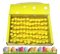 Easter Chick Plush Toys - 1.2 Inch Mini Snuggle Decorations, Set of 72 | Easter Egg Decorations for Kids, Spring Break, Home Decor, Basket Filler Classroom, Party Supplies