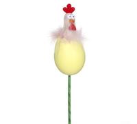 Easter Chicken Cuttings Decor Ornament for Crafting and Seasonal Table Centerpieces, Made of ABS, Perfect for Adding a Festive Touch to Springtime Decor (yellow)