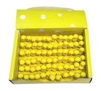 Easter Chicks Decor - 72 Piece Mini Yellow Plush Chicks | Comfortable Cotton Material Small Lightweight | Easter Bonnet Decorations - Arts Crafts Basket Fillers