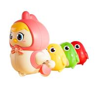 Easter Chicks,Easter Gifts For Kids,Chicken Toys For Chain Hen With Chick Learning To Crawl Spring Toy Crawling Wind Up Walking Chicken Cute Windup Toy For Boys Girls Toddler(Pink)