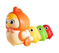 Easter Chicks,Easter Gifts For Kids,Chicken Toys For Chain Hen With Chick Learning To Crawl Spring Toy Crawling Wind Up Walking Chicken Cute Windup Toy For Boys Girls Toddler(Orange)