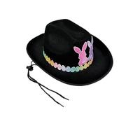Easter Children's Cowboy Hat | Souvenirs of with Rabbit Ears Non-Woven, Sun Hat for Easter Costumes | for Birthday, Carnival, Family Gathering, Celebration