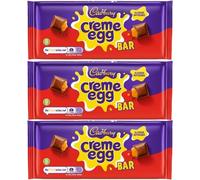 Easter Chocolate Bundle 0f 3 Cadbury Creme Egg Bar 123g for Women, Men and Kids by Experts Supplies