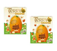 Easter Chocolate Bundle - NewTerry Chocolate Orange Mini Eggs Easter Egg 200g & White Chocolate Easter Egg Perfect for Easter & Easter Egg Hunts (Pack Of 2, White Chocolate Orange Egg)
