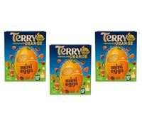 Easter Chocolate Bundle - NewTerry Chocolate Orange Mini Eggs Easter Egg 200g & White Chocolate Easter Egg Perfect for Easter & Easter Egg Hunts (Pack Of 3, Milk Chocolate Orange Egg)