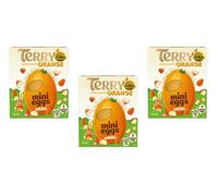 Easter Chocolate Bundle - NewTerry Chocolate Orange Mini Eggs Easter Egg 200g & White Chocolate Easter Egg Perfect for Easter & Easter Egg Hunts (Pack Of 3, White Chocolate Orange Egg)
