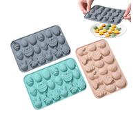 Easter Chocolate Molds | 3 Pieces Heat Resistant Non-Stick | Baking Mould for Easter Candy and Cake Muffins Fondant Clay