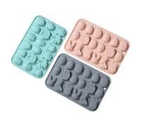 Easter Chocolate Molds | 3 Pieces Safe Heat Resistant Non Stick Molds | 4.92 Inches Egg Basket Food Grade Silicone Mold for Cupcake Clay Crafts Fondant Candy Sugar