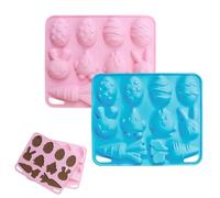 Easter Chocolate Molds | Non Stick Baking Pan - Easter Egg Silicone Mold for Chocolate - for Cake Fudge Fondant Jelly Dessert Mousse Cupcake Cocoa Cookie Home Daily Christmas