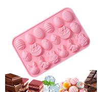 Easter Chocolate Molds - Non Stick Handmade Crafts Casting Tool - Resin Casting Mold - for Gummies Cupcake Fudge Jelly Pastry Ice -Soap Cake Decoration