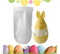 Easter Chocolate, Spring Rabbit Candle Mould, 3D Epoxy Resin Mould, for Handmade Soap Resin Plaster Decorations Cakes Chocolate Candy Friends