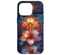 Easter Christian Cross Lily Spring Resurrection Faith Case for iPhone 16 Pro