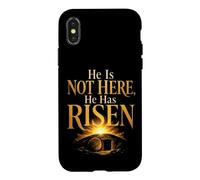 Easter Christian Empty Tomb He Is Not Here He Has Risen Case for iPhone X/XS
