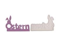 Easter Clay Moulds, Easter Molds for Resin | Rabbit English Letters Ornament Mold | Holiday Gypsum Molds Epoxy Molds for Easter Home Decoration