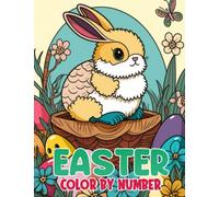 Easter Color By Number: Miraculous Coloring By Number | Easy Fun Activity Happy Easter Color By Number Book Gifts For Kids, Boys, Girls, Adults