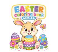 Easter Coloring Book: 80+ Fun and Easy Easter Coloring Pages for Ages 4-6