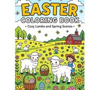 Easter Coloring Book: Cozy Lambs and Spring Scenes