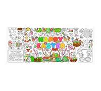 Easter Coloring Poster - 30 x 72 Inch Waterproof Large Home Decor, Giant Coloring Pages for Easter, Fall Holiday, Family Gathering, Friendsgiving, Party, Activity, Classroom, Craft, Artist, or Bedroom