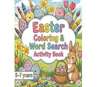 Easter Coloring & Word Search Activity Book: Coloring Pages and Word Search Games for Young Kids | for little learners