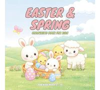 Easter Colouring Book for Kids Ages 3-10: 40 Easy & Cute Spring Designs | Single-Sided Pages for Little Hands: Large, child-friendly images for toddlers, pre-schoolers, and young artists.