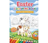 Easter Colouring Book for Kids Ages 5-8: Animals, Eggs & Spring Fun! Cute Easter Coloring Pages for Kids