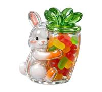 Easter Cookie Jar - Bunny Candy Plate, Spring Snack Container | Decorative Christmas Candy Storage Display Organizer, Portable Container P