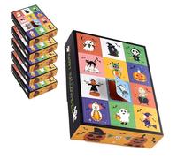 Easter Countdown Advent Calendar, Empty Advent Calendar with Countdown, Halloween Advents Calendar, 12 Empty Advents Calendars, for Home Fillable Easter Art Gift Box Easters Gifts (5PCS)