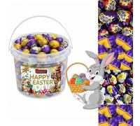 Easter Creme White Egg,Creme Milk chocolate Egg,Caramel Eggs Mixed Chocolates With Gift Tub - 20 x Random Mixed Eggs Chocolates 40g - cdb
